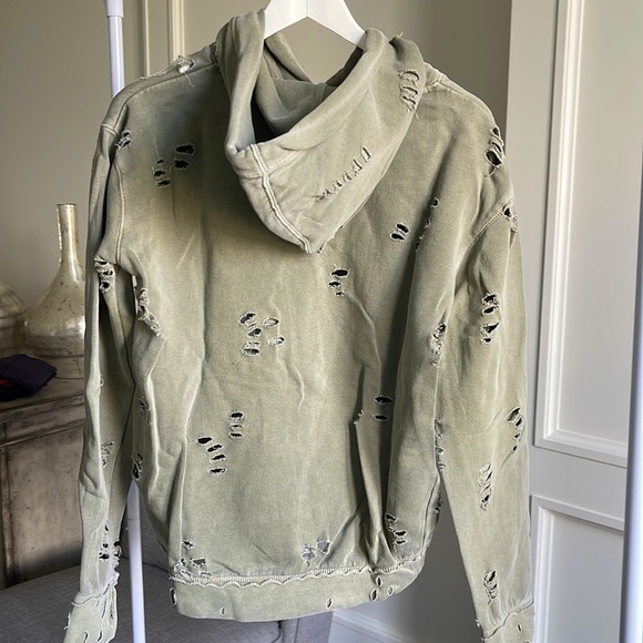 Zadig & Voltaire Green Distressed Hoodie - Picture 3 of 3